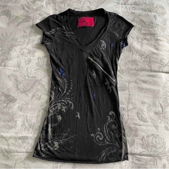 Born Famous Couture Tops - Y2K Cyber Grunge Angel Wing Top